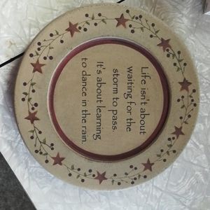 Inspirational hanging plate